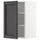 METOD - METOD Wall cabinet with shelves, white/Lerhyttan black stained, 40x60 cm