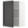 METOD - METOD Wall cabinet with shelves, white/Lerhyttan black stained, 60x80 cm