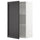 METOD - Wall cabinet with shelves, white/Lerhyttan black stained , 60x100 cm