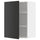 METOD - METOD Wall cabinet with shelves, white/Nickebo matt anthracite, 60x80 cm