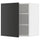 METOD - METOD Wall cabinet with shelves, white/Nickebo matt anthracite, 60x60 cm