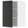 METOD - METOD Wall cabinet with shelves, white/Nickebo matt anthracite, 40x60 cm