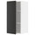 METOD - METOD Wall cabinet with shelves, white/Nickebo matt anthracite, 40x80 cm