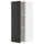 METOD - METOD Wall cabinet with shelves, white/Nickebo matt anthracite, 40x100 cm