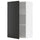 METOD - METOD Wall cabinet with shelves, white/Nickebo matt anthracite, 60x100 cm