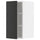 METOD - METOD Wall cabinet with shelves, white/Nickebo matt anthracite, 30x60 cm