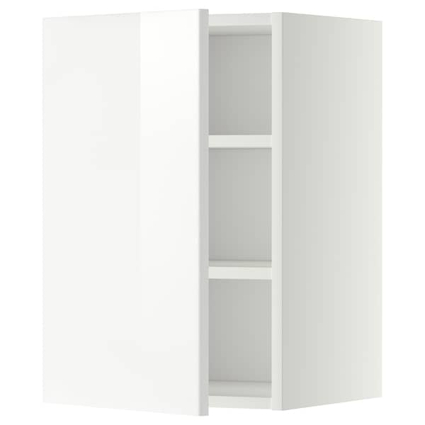 METOD - Wall cabinet with shelves, white/Ringhult white, 40x60 cm