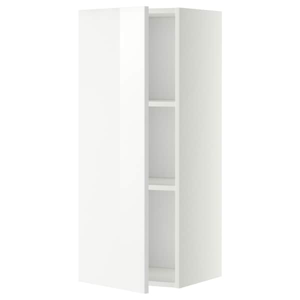 METOD - Wall cabinet with shelves, white/Ringhult white, 40x100 cm - best price from Maltashopper.com 69456182