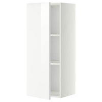 METOD wall cabinet with shelves, white/Ringhult white, 40x100 cm