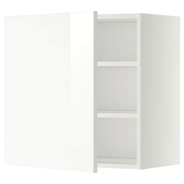 Ikea METOD - Wall cabinet with shelves, white/Ringhult white, 60x60 cm