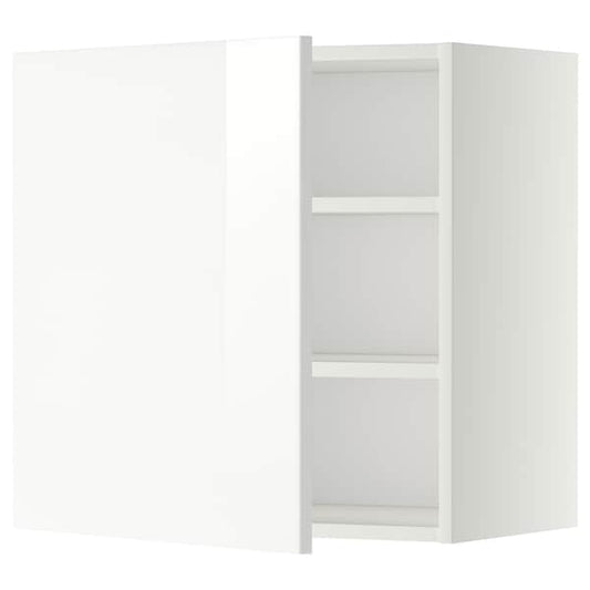 Ikea METOD - Wall cabinet with shelves, white/Ringhult white, 60x60 cm