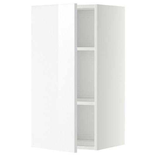 Ikea METOD - Wall cabinet with shelves, white/Ringhult white, 40x80 cm