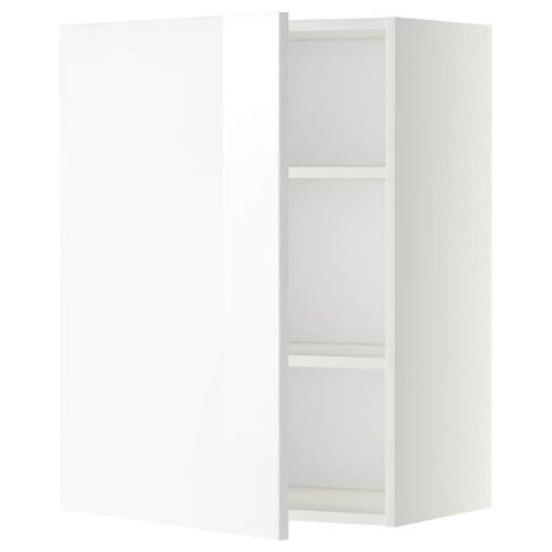 METOD - Wall cabinet with shelves, white/Ringhult white, 60x80 cm