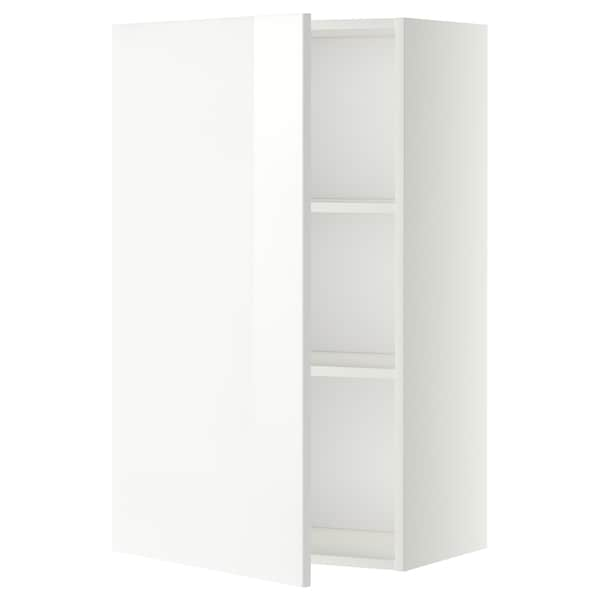 METOD - Wall cabinet with shelves, white/Ringhult white, 60x100 cm