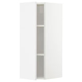 METOD wall cabinet with shelves, white/Ringhult white, 30x80 cm
