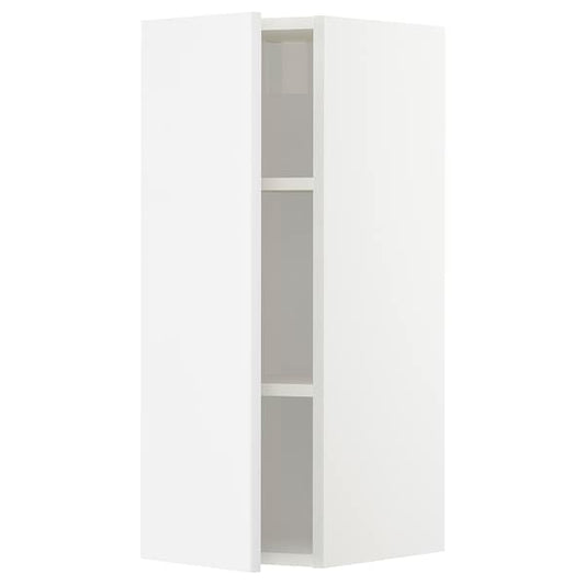 METOD - Wall cabinet with shelves, white/Ringhult white, 30x80 cm - best price from Maltashopper.com 19454760