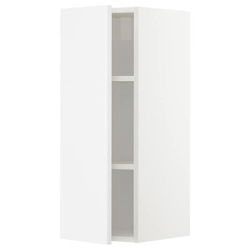 METOD - Wall cabinet with shelves, white/Ringhult white, 30x80 cm