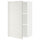 METOD wall cabinet with shelves, white/Ringhult light grey, 60x100 cm