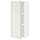 METOD wall cabinet with shelves, white/Ringhult light grey, 40x100 cm