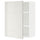 METOD wall cabinet with shelves, white/Ringhult light grey, 60x80 cm