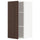 METOD - METOD Wall cabinet with shelves, white/Sinarp brown, 40x80 cm