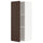 METOD - METOD Wall cabinet with shelves, white/Sinarp brown, 40x100 cm