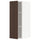 METOD - Wall cabinet with shelves, white/Sinarp brown , 30x80 cm