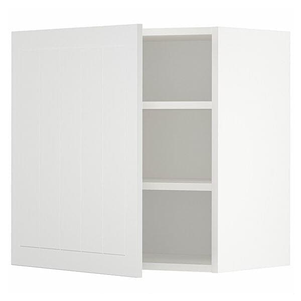 METOD - Wall cabinet with shelves, white/Stensund white, 60x60 cm - best price from Maltashopper.com 39458795