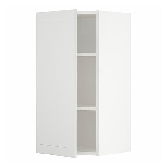 METOD - Wall cabinet with shelves, white/Stensund white, 40x80 cm - best price from Maltashopper.com 09454355
