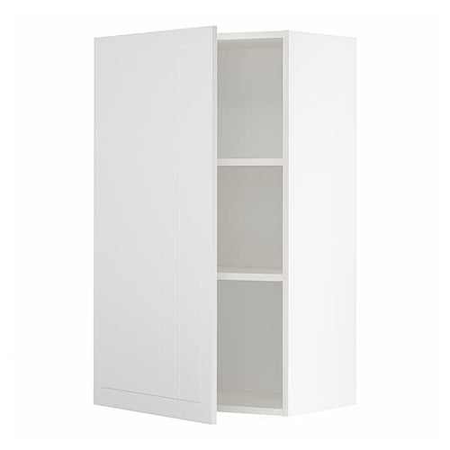 METOD - Wall cabinet with shelves, white/Stensund white, 60x100 cm