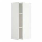 METOD wall cabinet with shelves, white/Stensund white, 30x80 cm