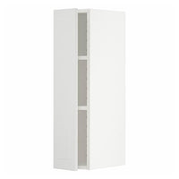 METOD - Wall cabinet with shelves, white/Stensund white, 20x80 cm - best price from Maltashopper.com 39459506