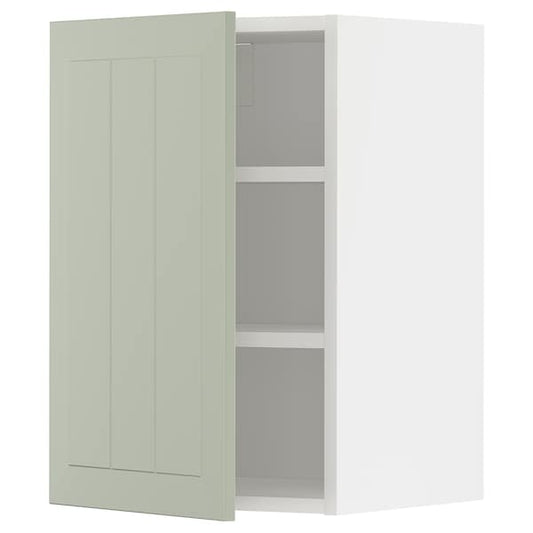 Ikea METOD - Wall cabinet with shelves, white/Stensund light green, 40x60 cm