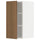 METOD - METOD Wall cabinet with shelves, white/Tistorp brown walnut effect, 30x60 cm
