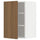 METOD - METOD Wall cabinet with shelves, white/Tistorp brown walnut effect, 40x60 cm