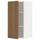 METOD - METOD Wall cabinet with shelves, white/Tistorp brown walnut effect, 40x80 cm