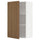 METOD - METOD Wall cabinet with shelves, white/Tistorp brown walnut effect, 60x100 cm