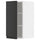 METOD - Wall cabinet with shelves, white/Upplöv matt anthracite , 30x60 cm