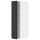 METOD - METOD Wall cabinet with shelves, white/Upplöv matt anthracite, 20x80 cm