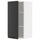 METOD - METOD Wall cabinet with shelves, white/Upplöv matt anthracite, 40x80 cm