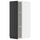 METOD - METOD Wall cabinet with shelves, white/Upplöv matt anthracite, 30x80 cm