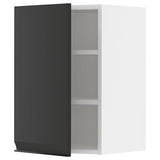 METOD wall cabinet with shelves, white/Upplöv matt anthracite, 40x60 cm