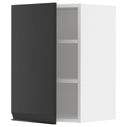 Ikea METOD - Wall cabinet with shelves, white/Upplöv matt anthracite, 40x60 cm