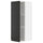 METOD - METOD Wall cabinet with shelves, white/Upplöv matt anthracite, 40x100 cm