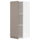 METOD wall cabinet with shelves, white/Upplöv matt dark beige, 40x100 cm