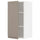 METOD wall cabinet with shelves, white/Upplöv matt dark beige, 40x80 cm