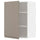 METOD wall cabinet with shelves, white/Upplöv matt dark beige, 60x80 cm