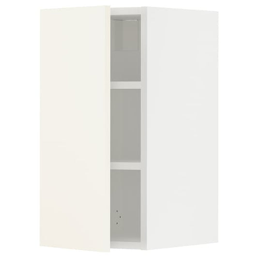 Ikea METOD - Wall cabinet with shelves, white/Vallstena white, 30x60 cm