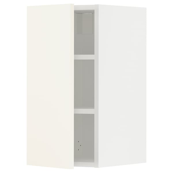 Ikea METOD - Wall cabinet with shelves, white/Vallstena white, 30x60 cm