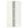 METOD - METOD Wall cabinet with shelves, white/Vallstena white, 30x80 cm